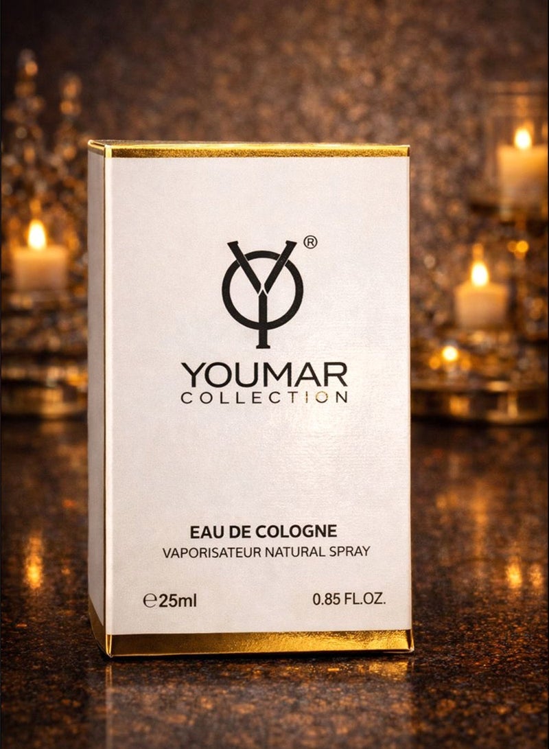 YOUMAR Fresh Eau de Cologne for Men & Women 25ml | Long-Lasting Clean & Refreshing Scent | Youmar Collection No. 1005 - Image 2